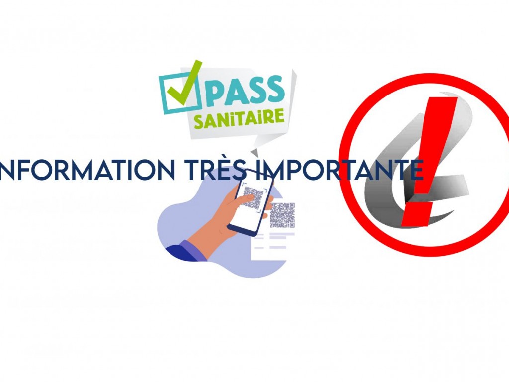 Image de l'actu 'INFORMATION RAPPEL PASS SANITAIRE'