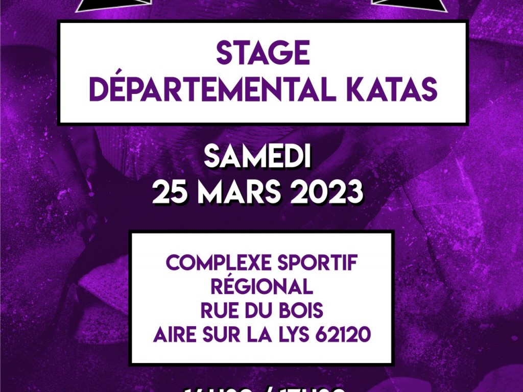 Image de l'actu 'Stage KATAS 0 Aire sur la Lys le 25 MARS 2023'
