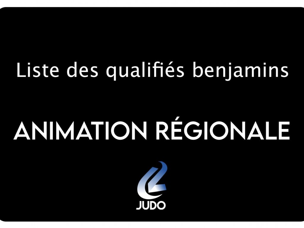Image de l'actu 'Liste des qualifiés benjamins Animation Régionale'