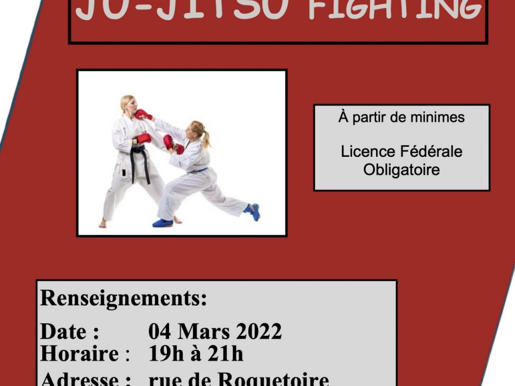 Image de l'actu 'Entraînement Jujitsu Fighting à Racquinghem le Vendredi 4 mars.'