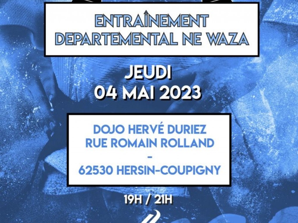 Image de l'actu 'Entraînement départemental ne-waza le jeudi 4 mai à Hersin-Coupigny'